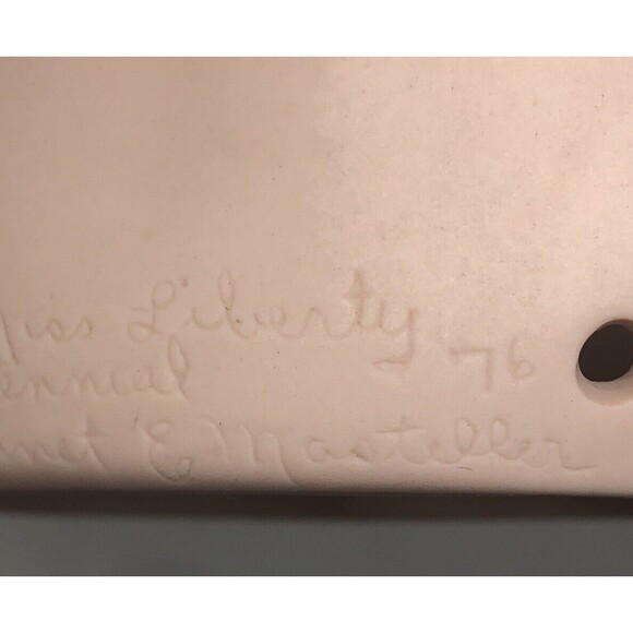 74 Bicentennial Miss Liberty Janet E Masteller Bisque/Ceramic 6" Doll Head Bust - Picture 6 of 7